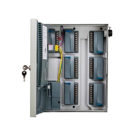 ICC2 8 ZÓNÁS VEZÉRLŐ ACÉL HÁZBAN 54 KÖRIG BŐVÍTHETŐ